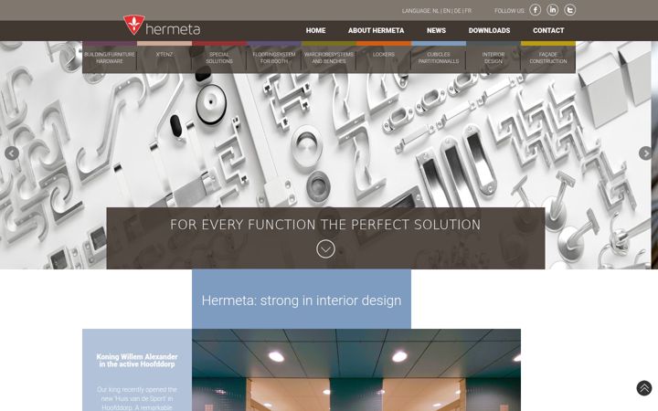 Screenshot of hermeta.com