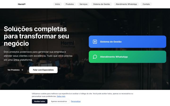 Screenshot of hermiconsultoria.com.br