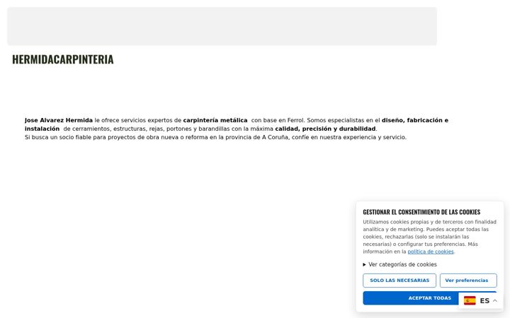 Screenshot of hermidacarpinteria.es