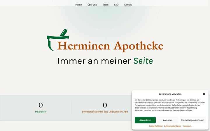 Screenshot of herminenapo.at