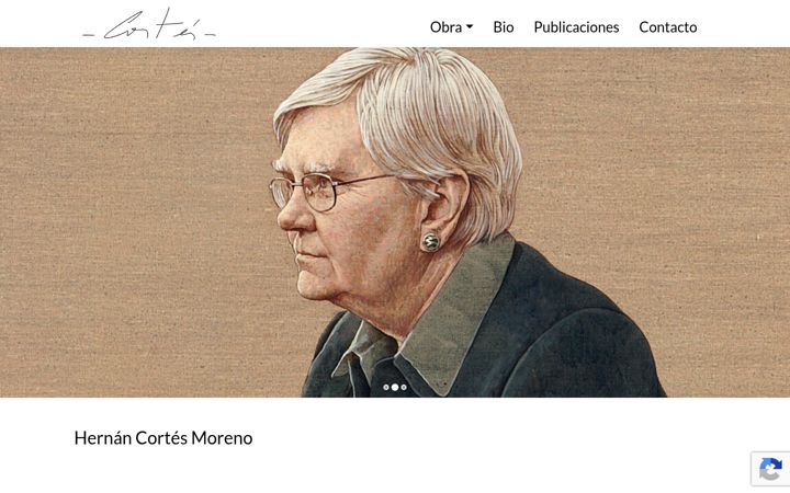Screenshot of hernancortesmoreno.com