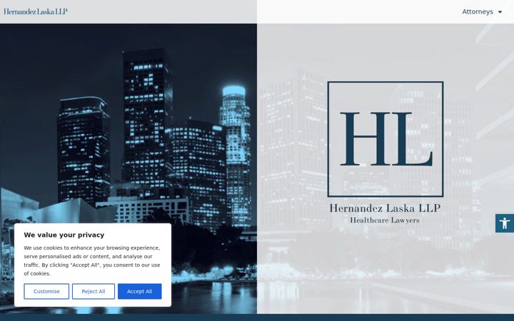 Screenshot of hernandezlaska.com