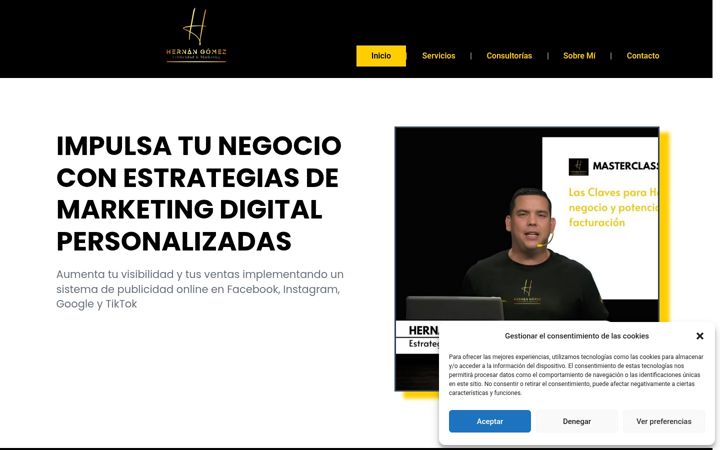 Screenshot of hernangomez.es