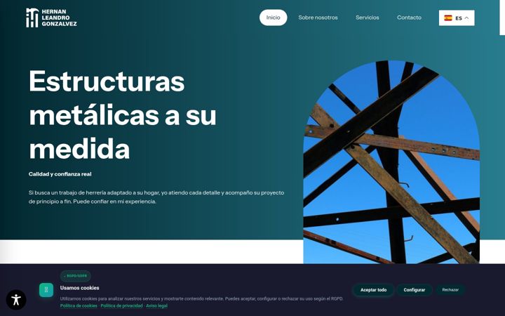 Screenshot of hernanleandrogonzalvez.com