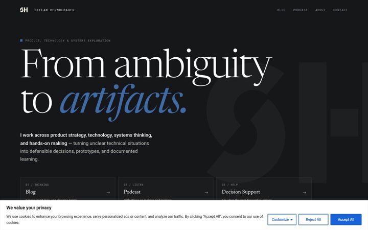 Screenshot of herndlbauer.com