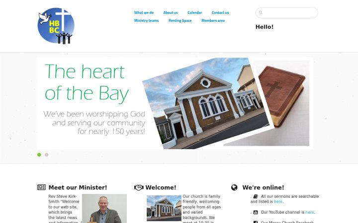 Screenshot of hernebaybaptist.org.uk