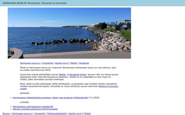 Screenshot of hernesaariseura.fi