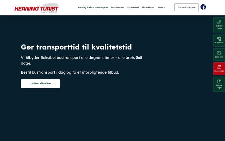 Screenshot of herning-turist.dk