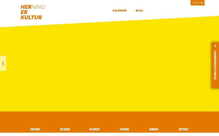Screenshot of herningerkultur.dk