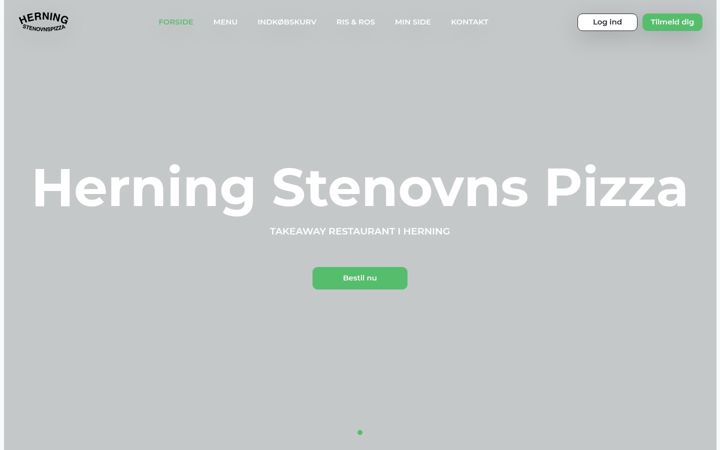Screenshot of herningstenovnspizza.dk