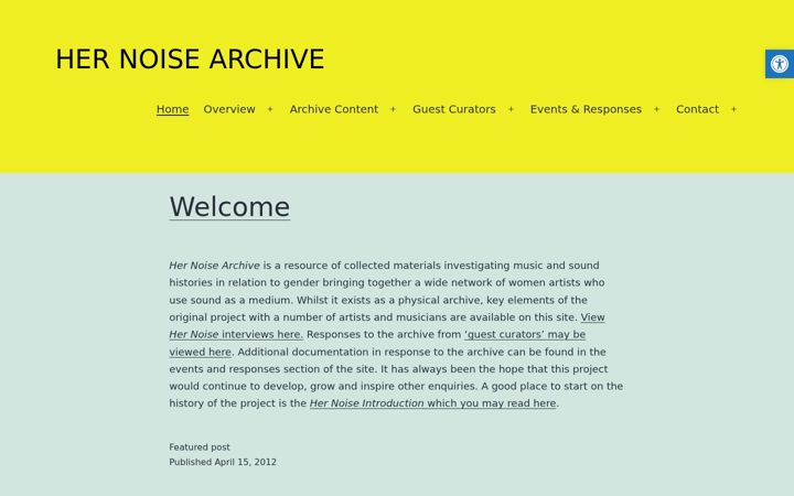 Screenshot of hernoise.org