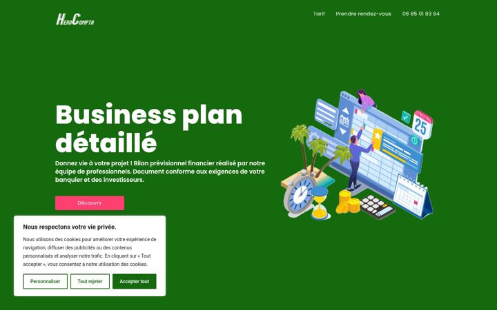 Screenshot of hero-compta.fr