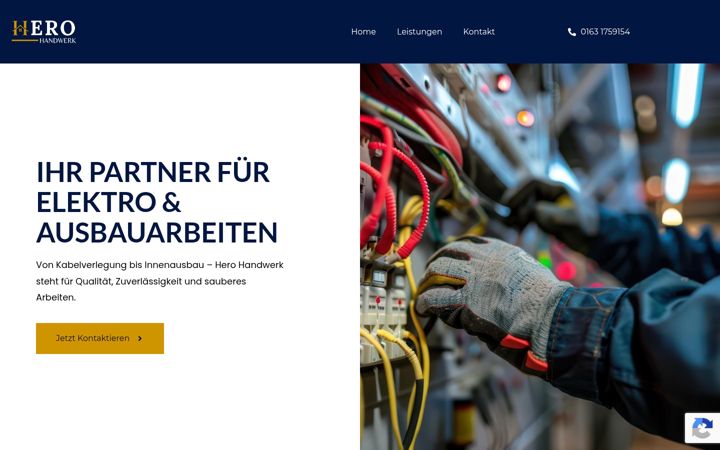 Screenshot of hero-handwerk.de