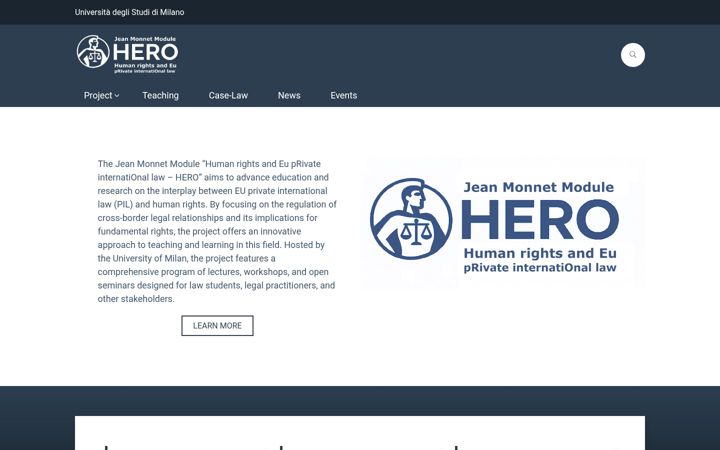 Screenshot of hero.unimi.it