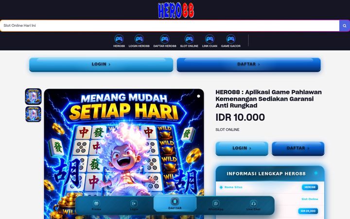 Screenshot of hero88.site