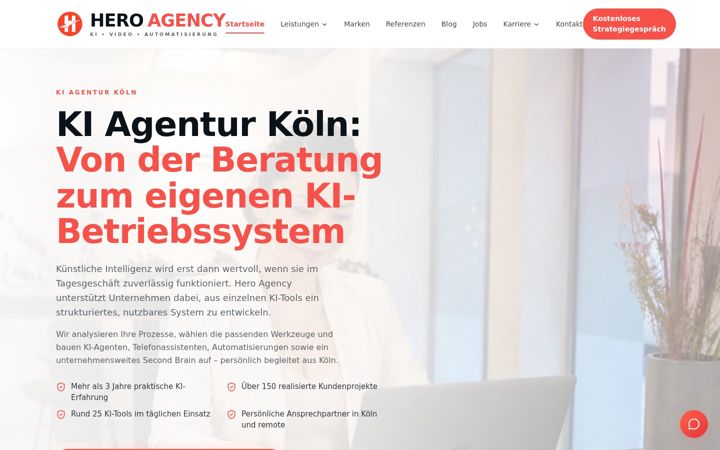 Screenshot of heroagency.de