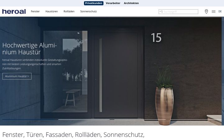 Screenshot of heroal.ch