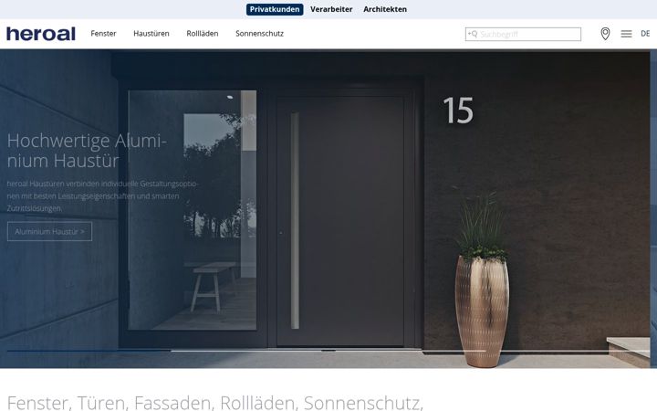 Screenshot of heroal.com