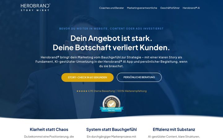 Screenshot of herobrand.de