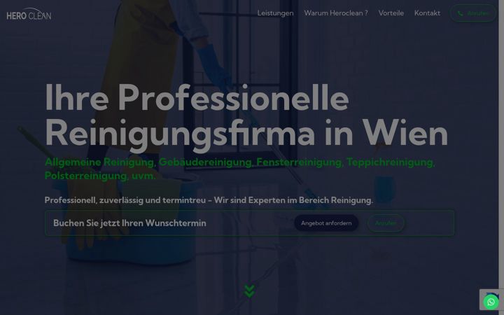 Screenshot of heroclean.at