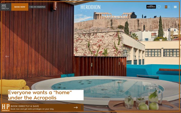 Screenshot of herodion.gr