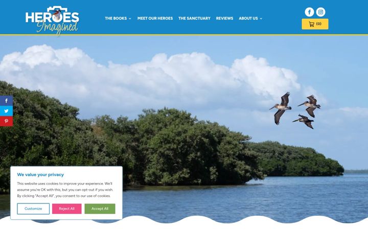 Screenshot of heroesimagined.com