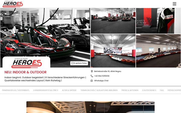 Screenshot of heroeskart.at