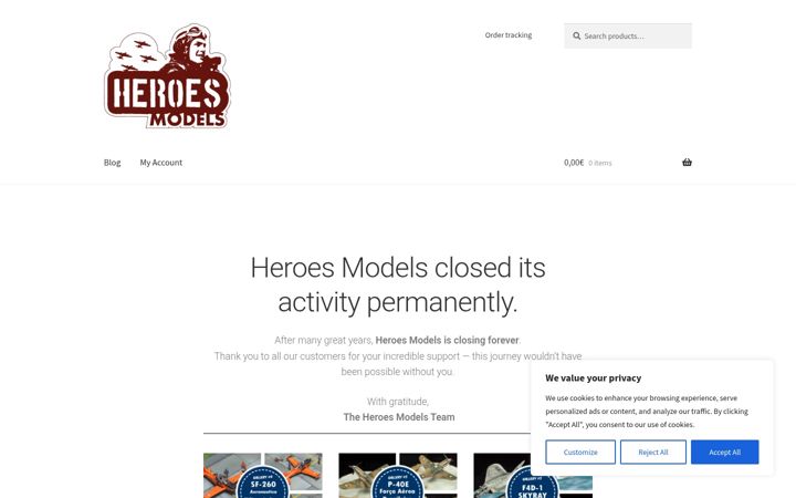 Screenshot of heroesmodels.it