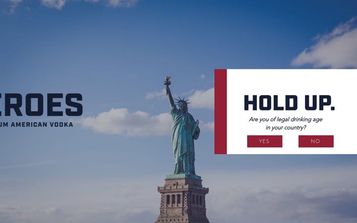 Screenshot of heroesvodka.com