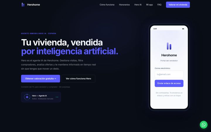 Screenshot of herohome.es