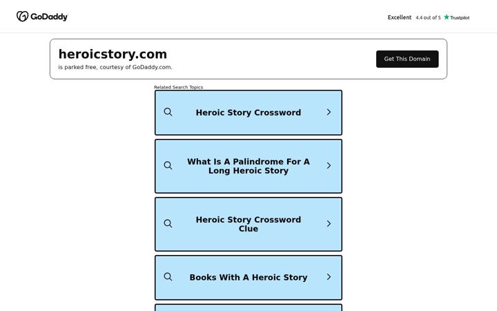Screenshot of heroicstory.com