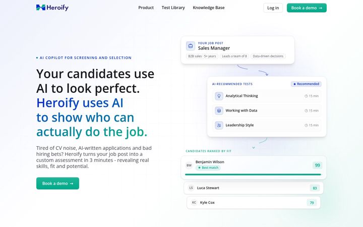 Screenshot of heroify.co