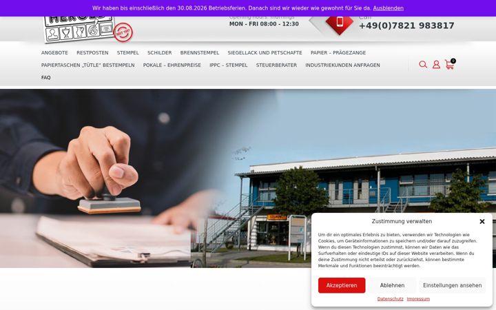 Screenshot of herold-lahr.de