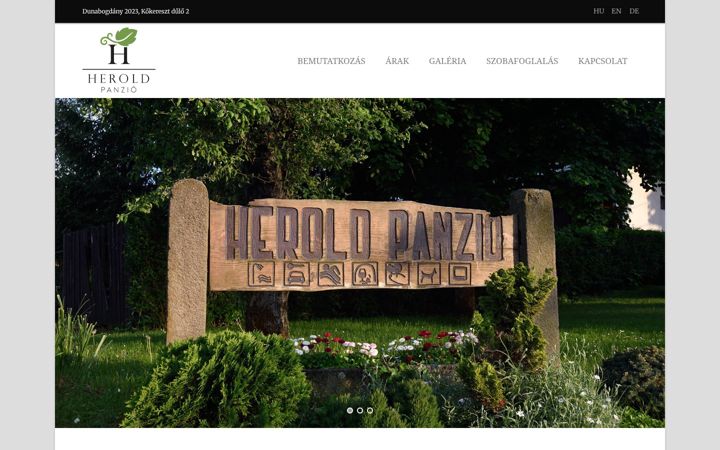 Screenshot of heroldpanzio.hu