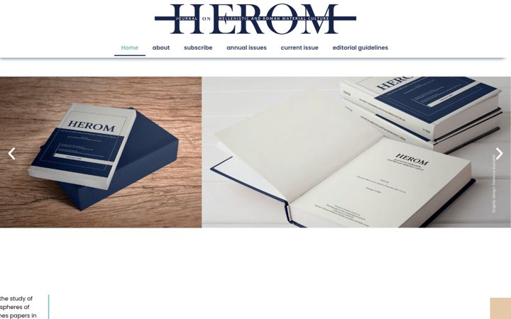 Screenshot of heromjournal.com