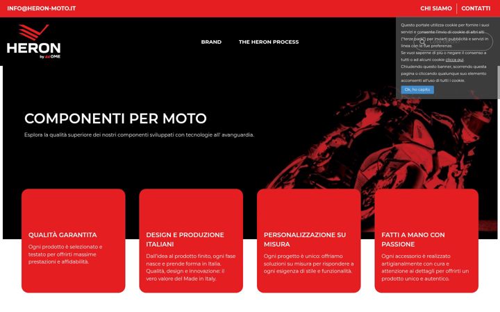 Screenshot of heron-moto.it