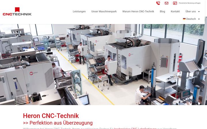 Screenshot of heroncnctechnik.at