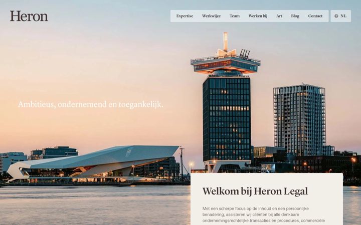 Screenshot of heronlegal.com