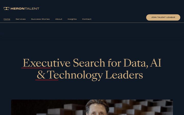 Screenshot of herontalent.com