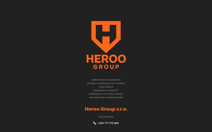 Screenshot of heroo.cz