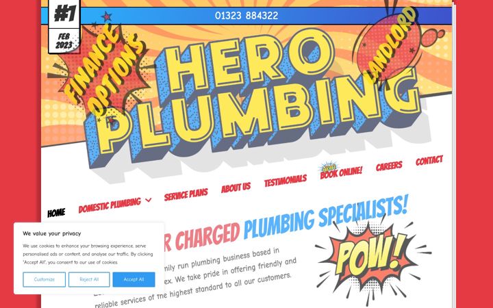 Screenshot of heroplumbing.co.uk