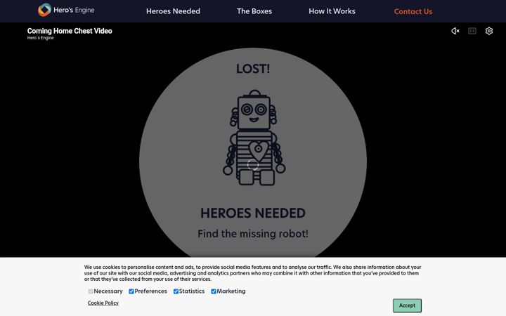 Screenshot of herosengine.com