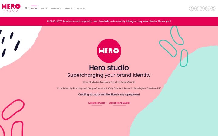 Screenshot of herostudio.co.uk