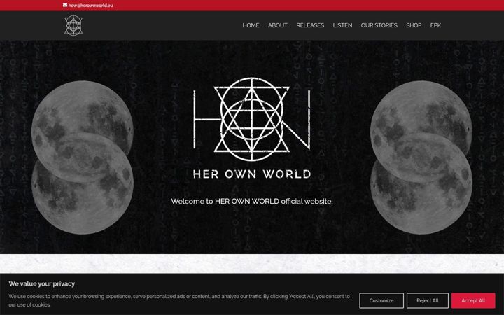 Screenshot of herownworld.eu