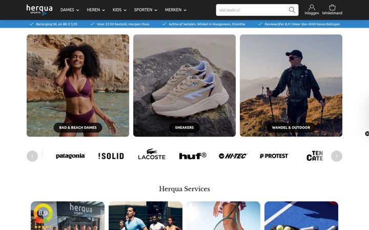 Screenshot of herqua.nl