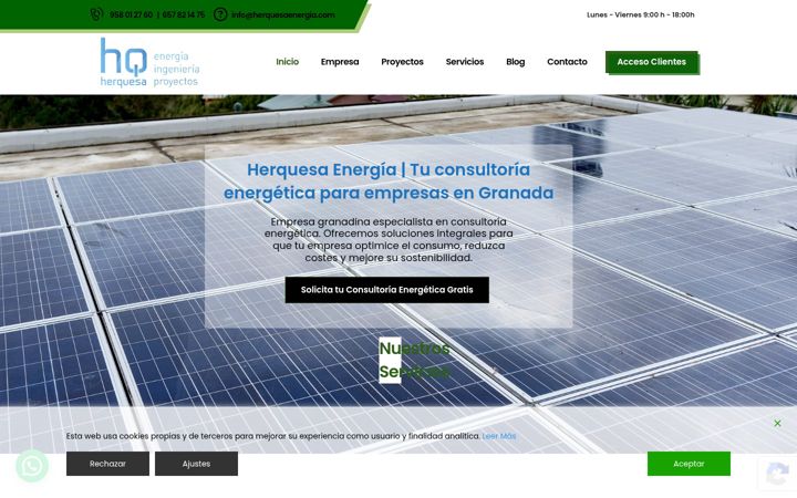 Screenshot of herquesaenergia.com