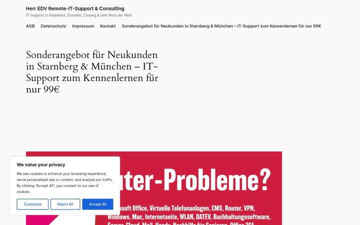 Screenshot of herr-edv.de