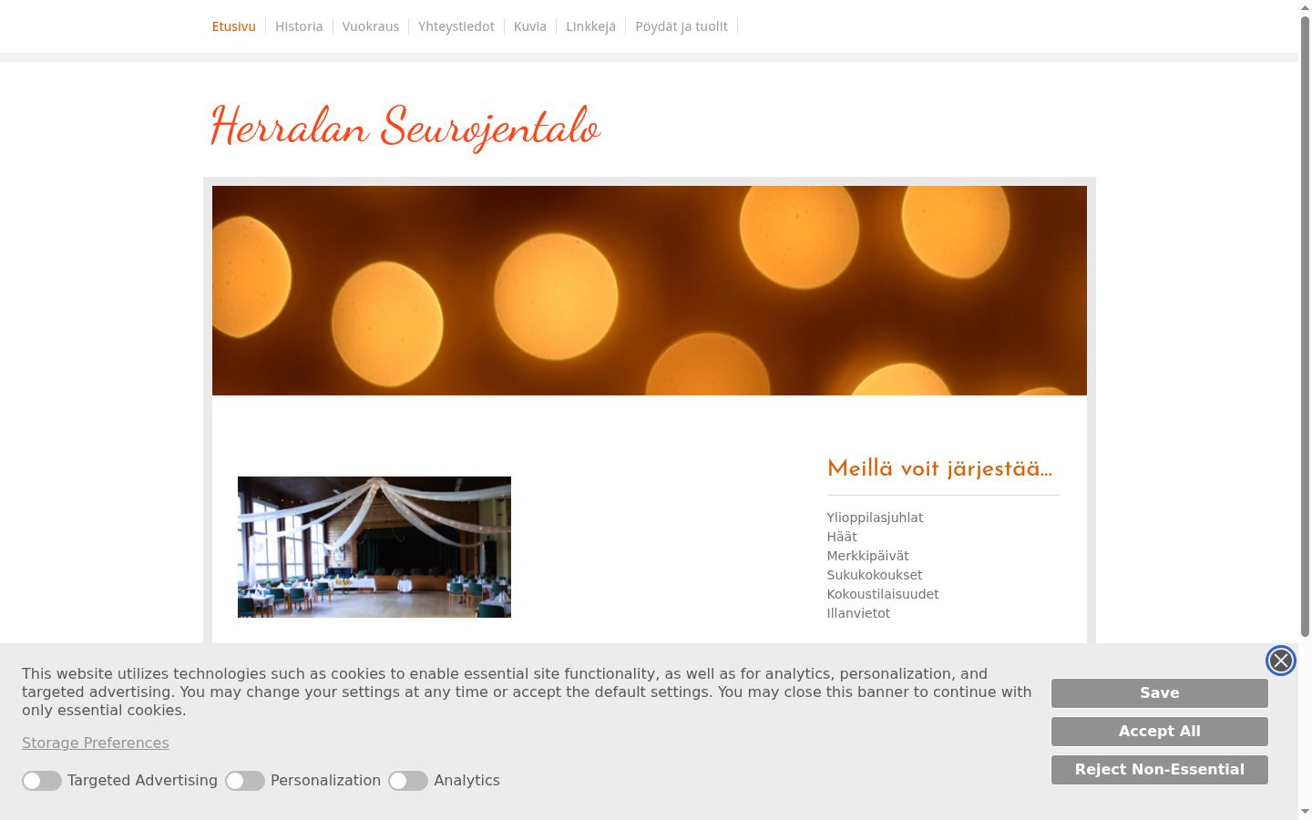 Screenshot des Einwilligungsbanners vor jeglicher Interaktion