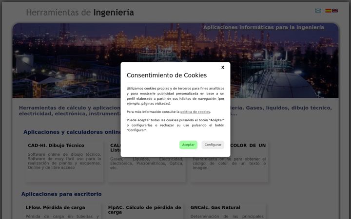 Screenshot of herramientasingenieria.com