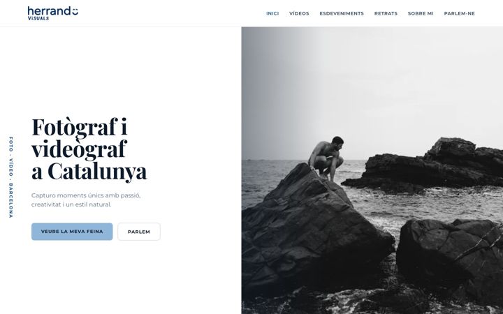 Screenshot of herrandovisuals.com
